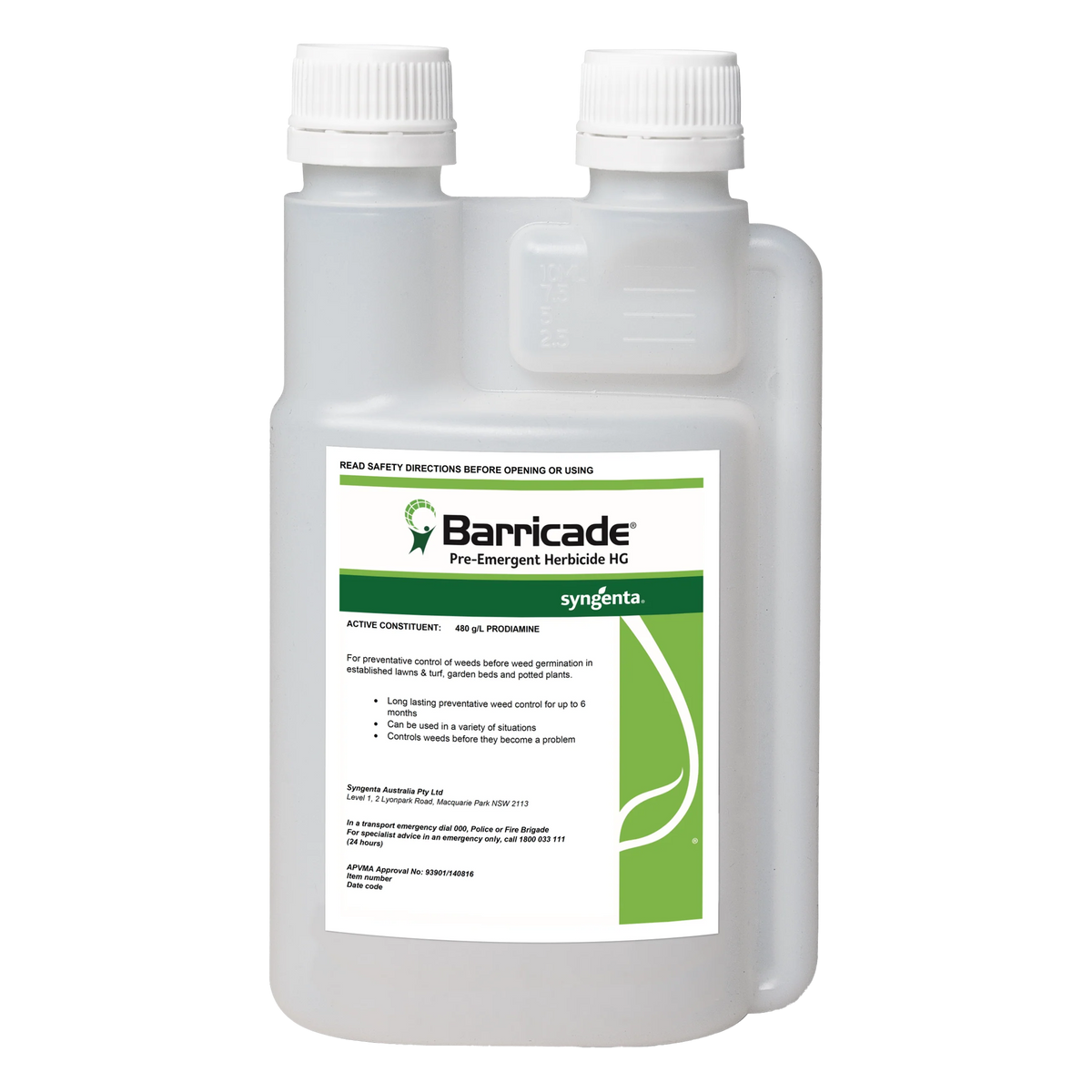 Barricade Pre-Emergent Herbicide 250ml