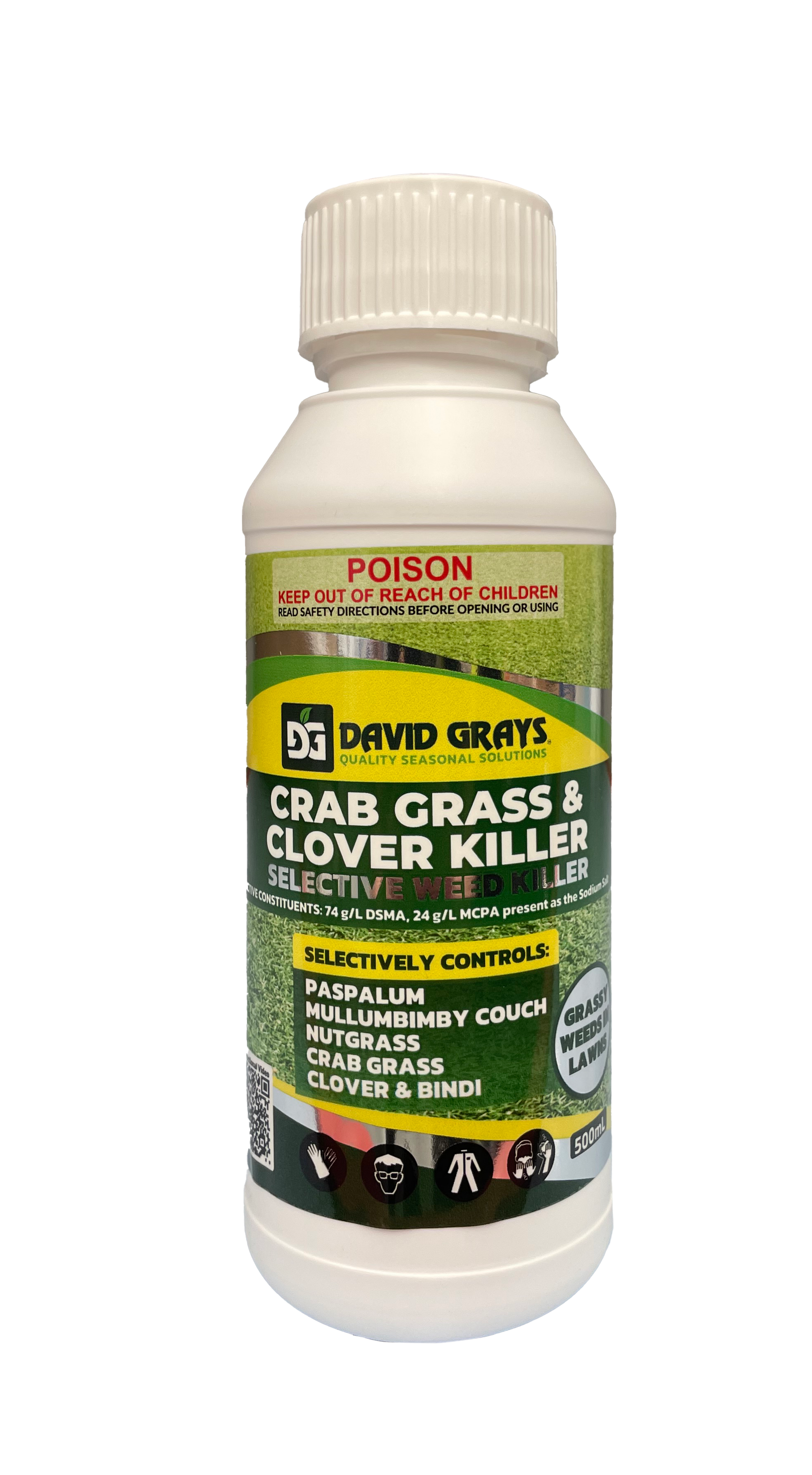 David Grays Crab Grass & Clover Killer 500ml (Couch Selective Herbicide)
