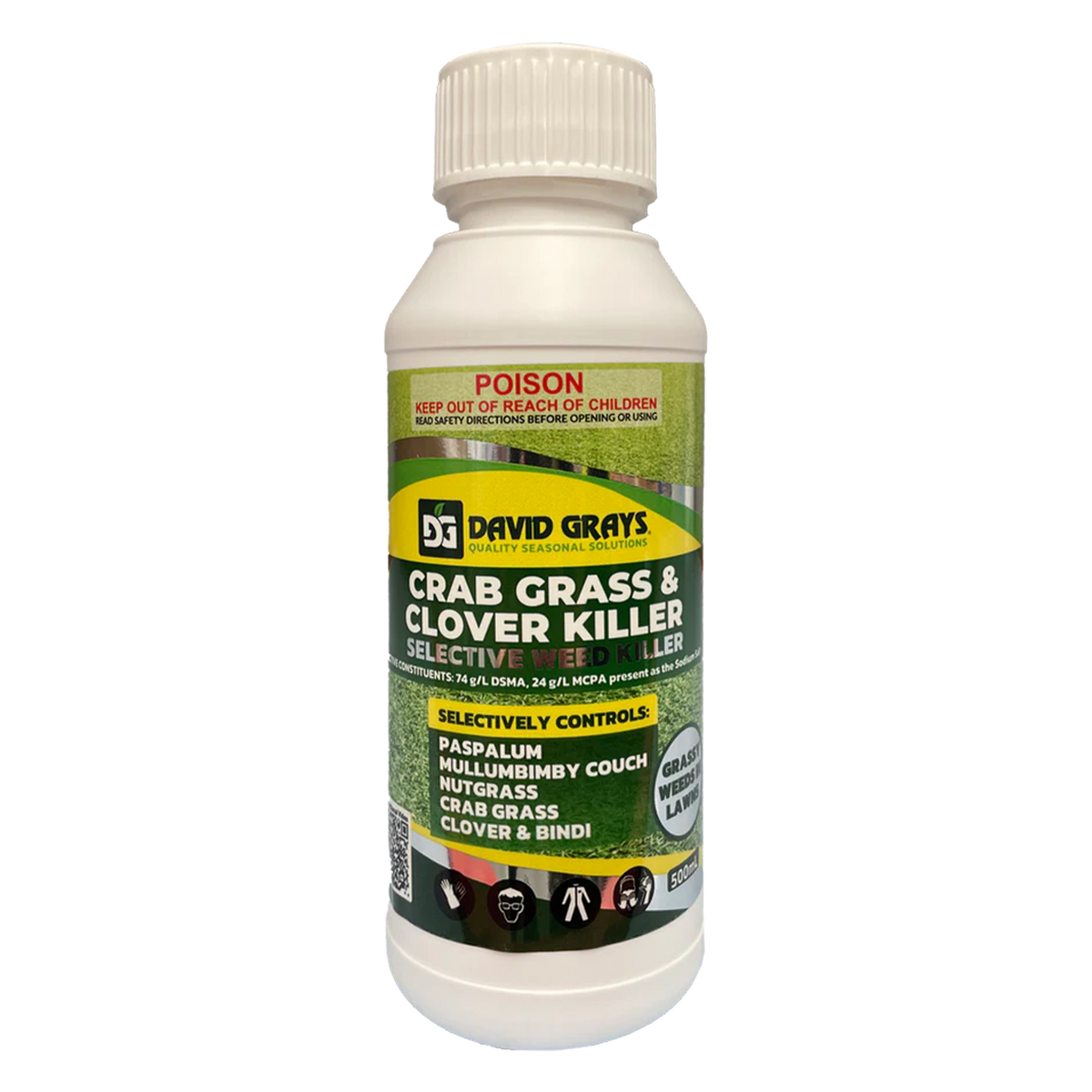 David Grays Crab Grass & Clover Killer 500ml (Couch Selective Herbicide)