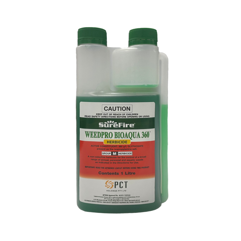 wipeout 360 herbicide Surefire Weedpro Bioaqua 360 1L | Glyphosate 360