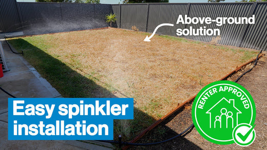 How to install a sprinkler system when RENTING