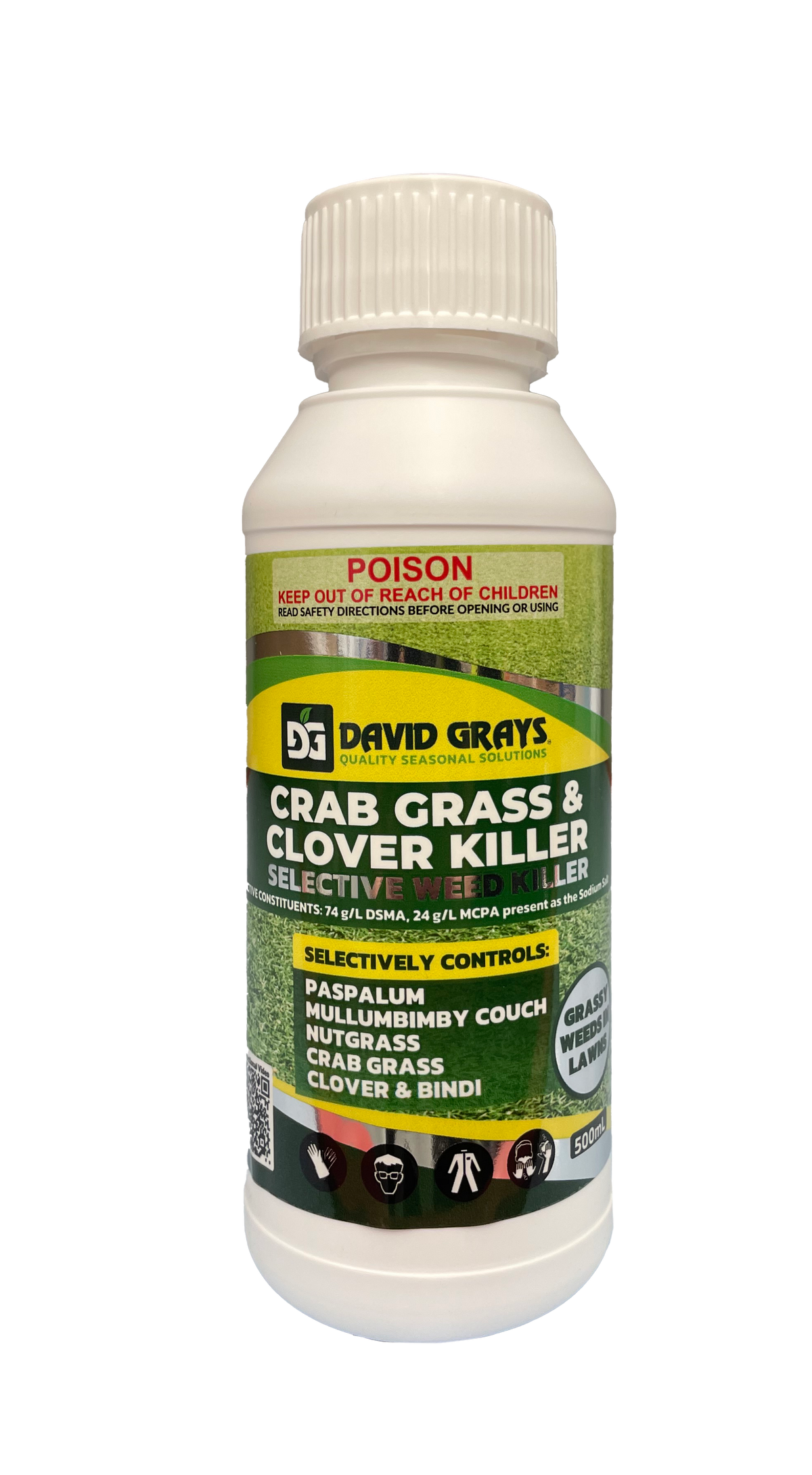 David Grays Crab Grass & Clover Killer 500ml (Couch Selective Herbicide)