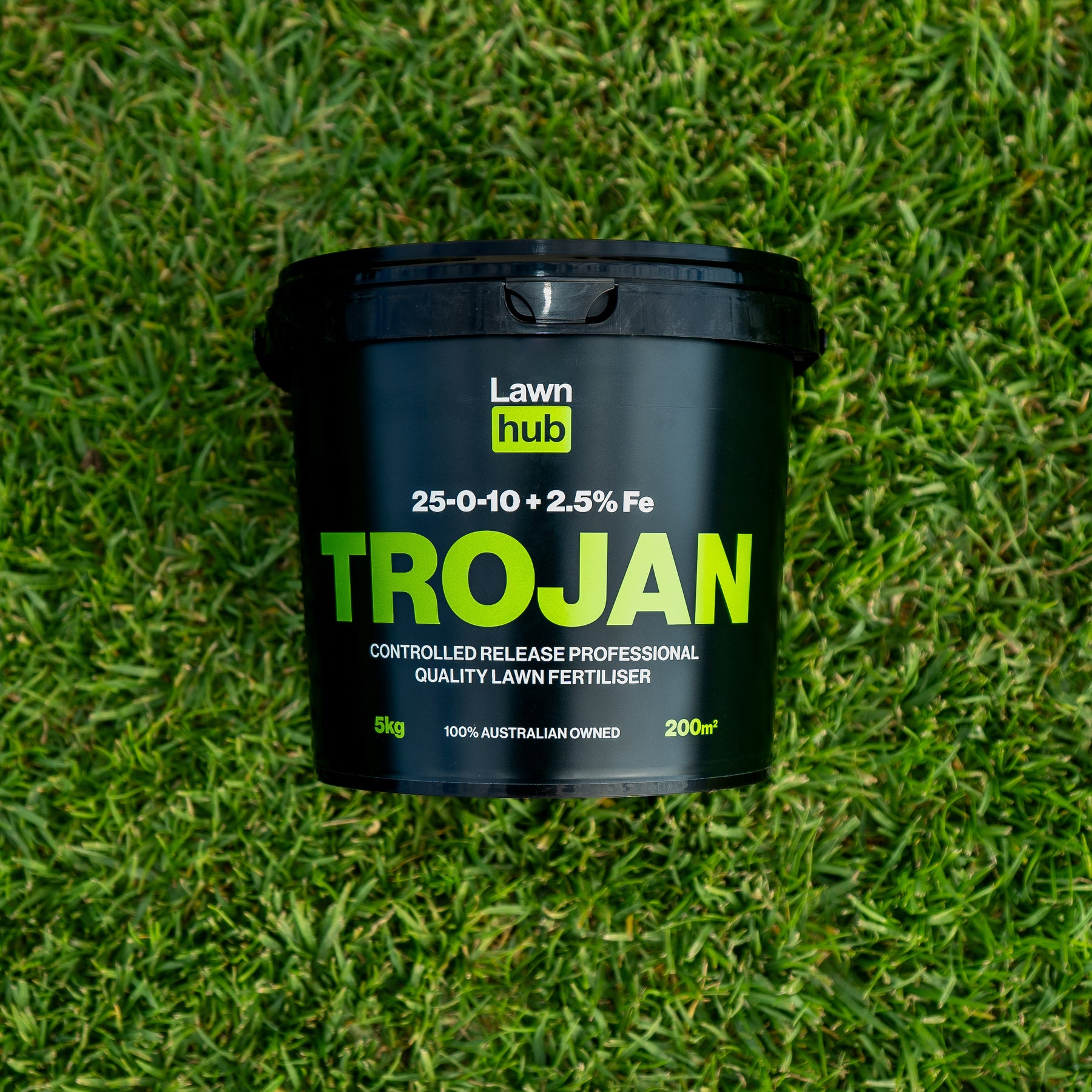 Trojan Lawn Fertiliser 25:0:10+2.5% Fe - Slow Release Fertiliser