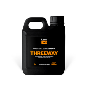 Threeway Lawn Fertiliser 15:4:8 + Trace Elements 1L