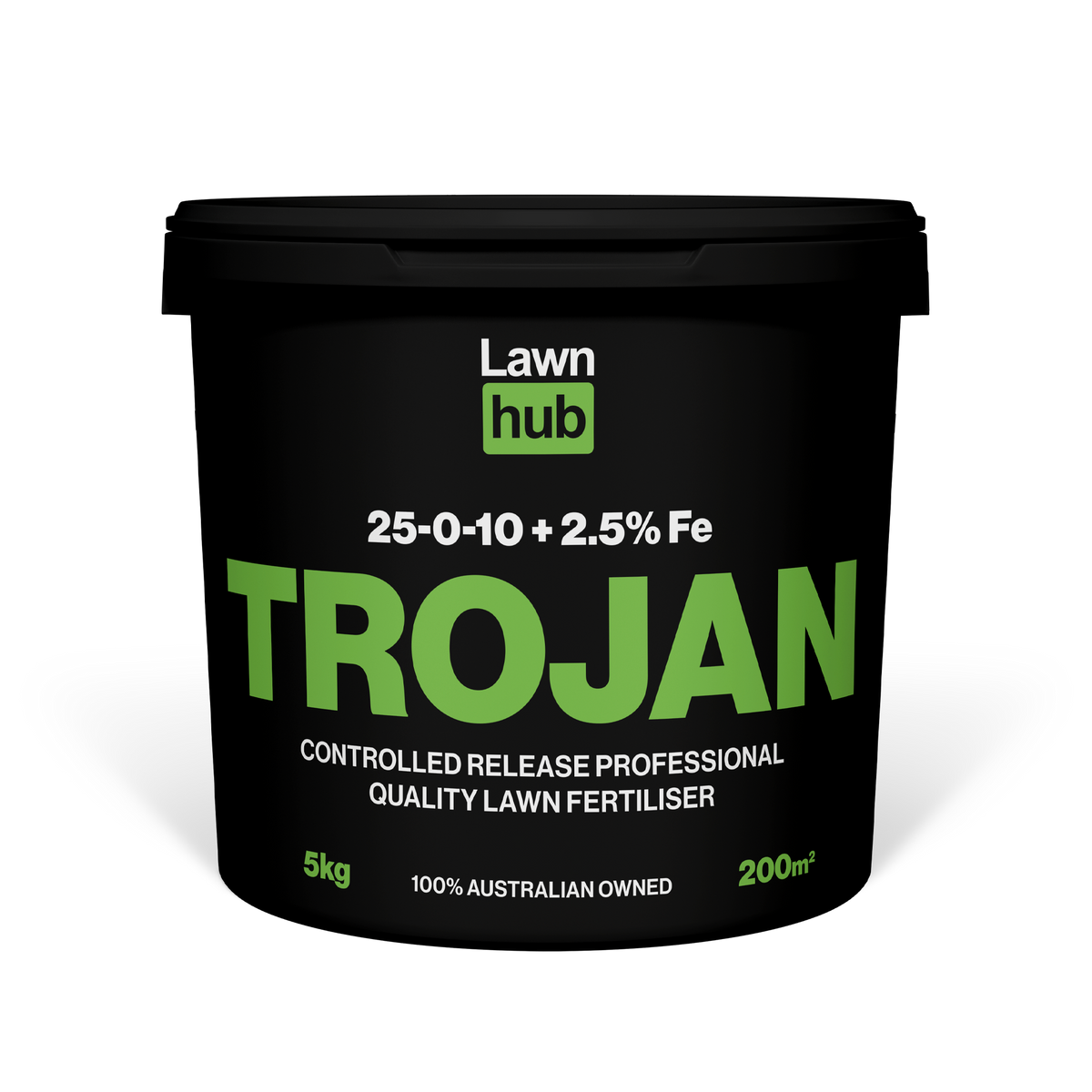 Trojan Lawn Fertiliser 25:0:10+2.5% Fe - Slow Release Fertiliser